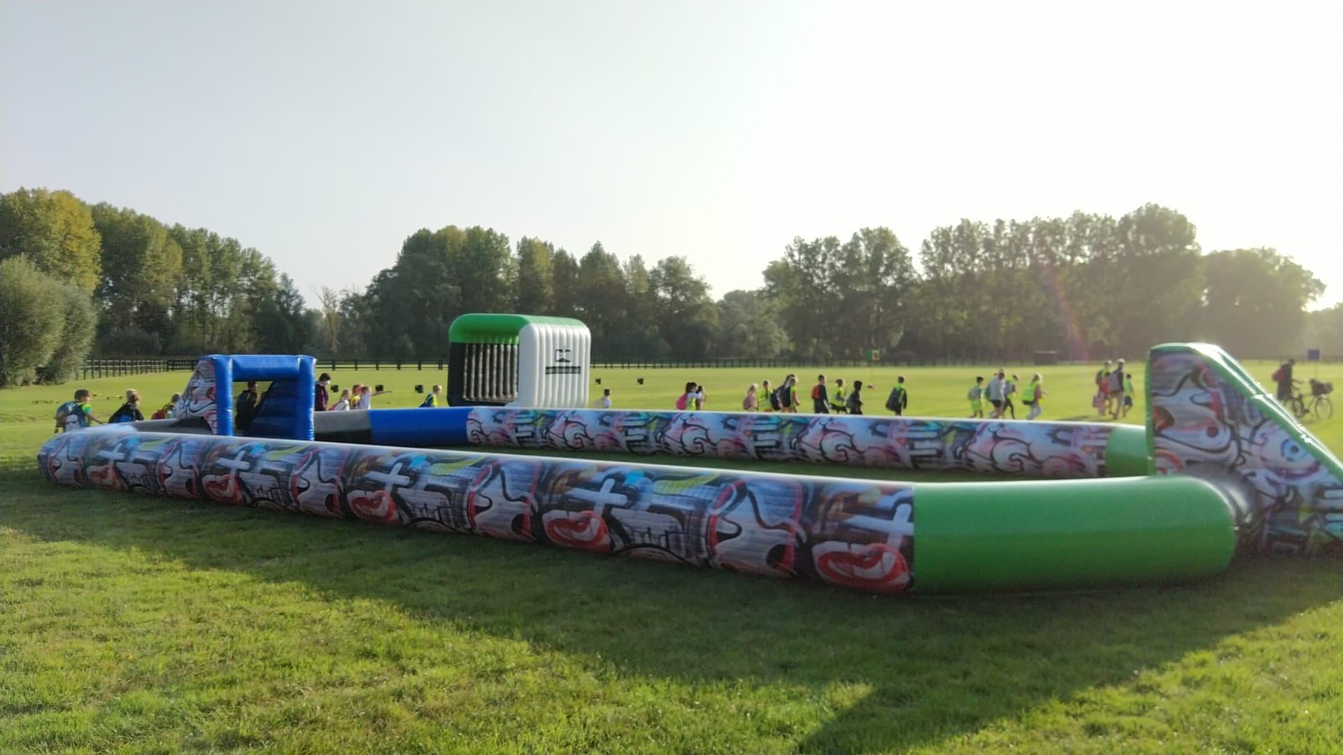 Voetbalboarding opsportdag voor de lagere school