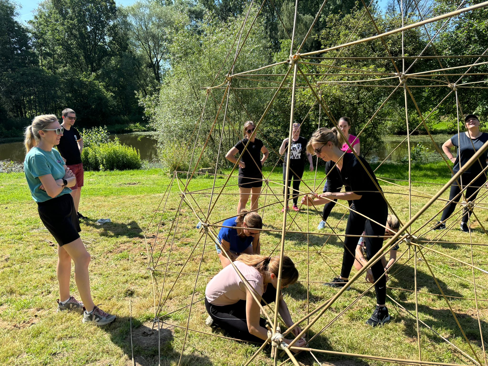 Bamboebouwen teambuilding
