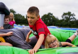 Kinderen op sportkamp